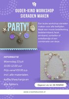 Ouder kind workshop sieraden maken 23 juli