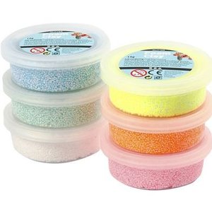 Set foam clay glitter 